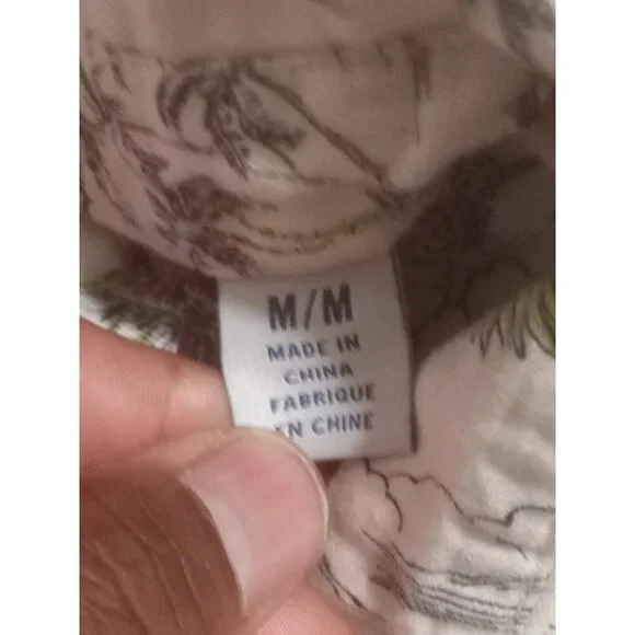 Tommy Bahama Mens Medium M Linen Cotton Short Sleeve Button Up Hawaiian Shirt - Picture 10 of 13